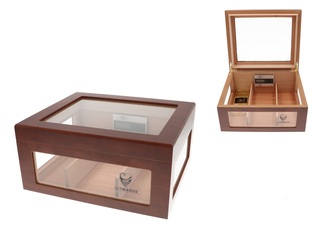 Germanus Humidor Oro rotbraun 32x27,5x15,2cm