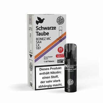 187 Strassenbande Pod schwarze Taube schwarze Traube, Eisbonbon 20mg/ml ca.600 Züge  