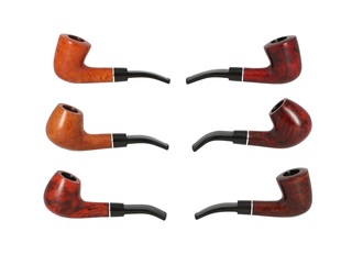 Angelo pipes various shades of brown bent with ring