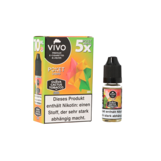 VIVO Poket SALT Liquid Guava Cactus Tobacco 20mg 10ml