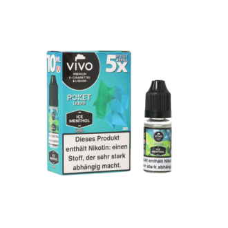 VIVO Poket SALT Liquid Ice Menthol 20mg 10ml