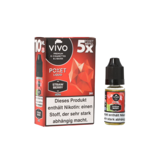 VIVO Poket SALT Liquid Strawberry 20mg 10ml