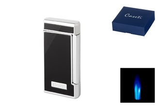 Caseti Lighter Marseille 2xJet, Black/Chrome