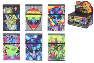 Angelo cigarette box 20pcs, 85mm plastic, Alien 2, various designs. motifs