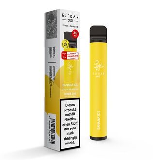 ELFBAR Einweg E-Zigarette Banana Ice 20mg/ml ca.600 Züge