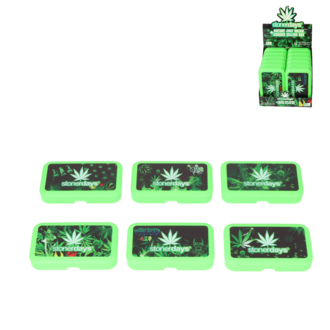 Angelo Tobacco Tinbox Green Stoner 12,5X 7,5X 2,5CM