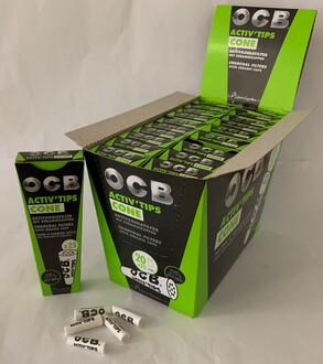 OCB Activ'Tips Cone, 6/8 mm, Packung á 25 Filter