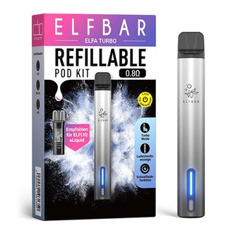 ELFBAR ELFA Turbo Basisgerät POD KIT aurora black