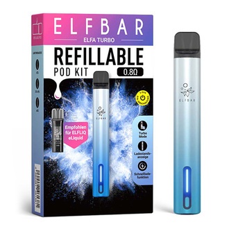 ELFBAR ELFA Turbo Basisgerät POD KIT aurora cyan