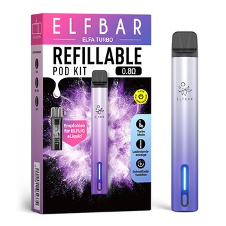 ELFBAR ELFA Turbo Basisgerät POD KIT aurora purple