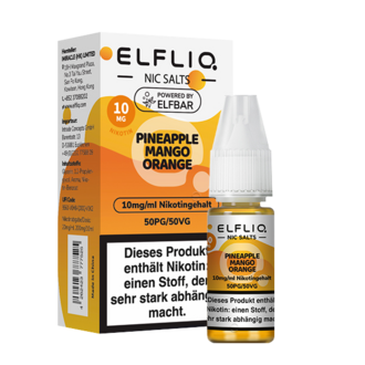 ELFBAR Elfliq 10mg SALT Liquid Pineapple Mango Orange 10ml