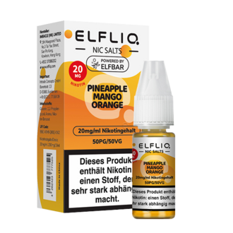 ELFBAR Elfliq 20mg SALT Liquid Pineapple Mango Orange 10ml