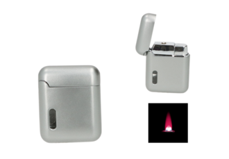 Eurojet lighter Turbo, silver-colored matt