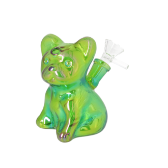 Dreamliner glass bong Dog green, h.11cm