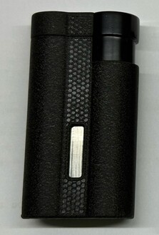 Winjet Lighter Carlton triple jet, black crinkle with cigar punch