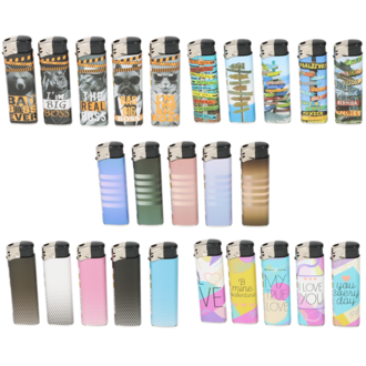 Angel disposable lighter piezo 5x50pcs mixed, refillable